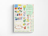 Midori Yuru Log Sticker 2 Sheets - Motif Textile