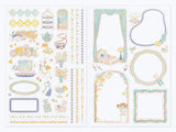 Midori Yuru Log Sticker 2 Sheets - Travel & Hotel