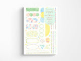 Midori Yuru Log Sticker 2 Sheets - Watercolor