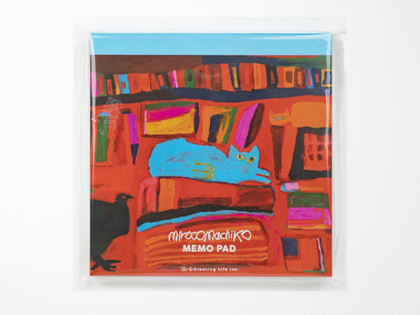 Miroco Machiko Square Memo Pad - Cat
