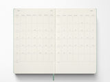 Moleskine 18 Month 2026-2027 Weekly Planner - Sage Green Hardcover