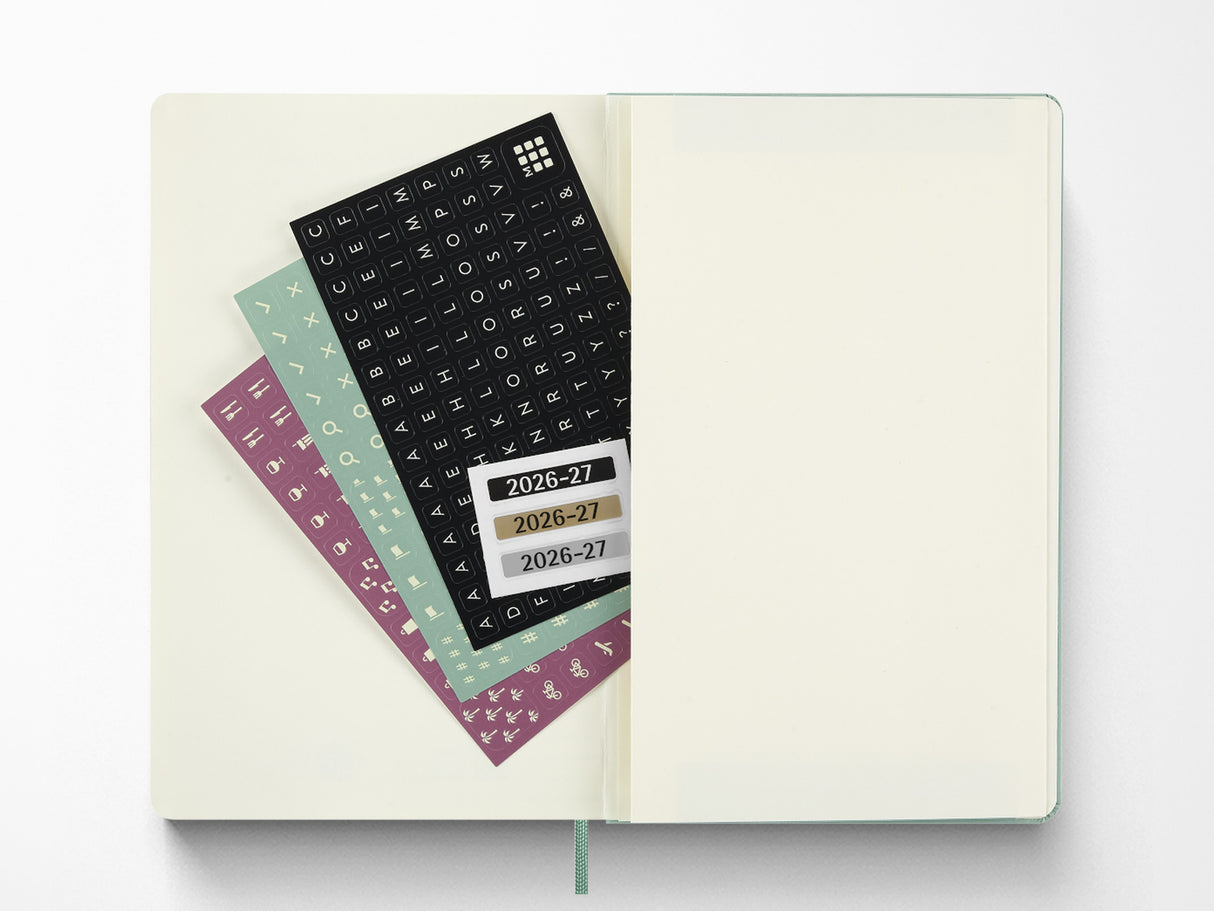 Moleskine 18 Month 2026-2027 Weekly Planner - Sage Green Hardcover