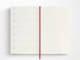 Moleskine 18 Month 2026-2027 Weekly Planner - Scarlet Red Hardcover