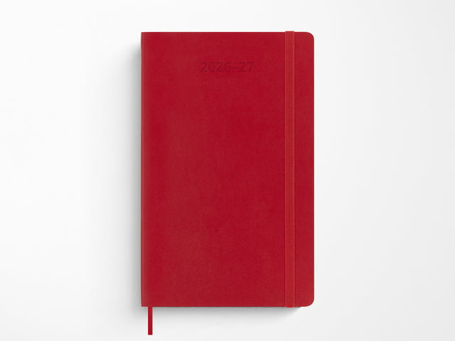 Moleskine 18 Month 2026-2027 Weekly Planner - Scarlet Red Hardcover