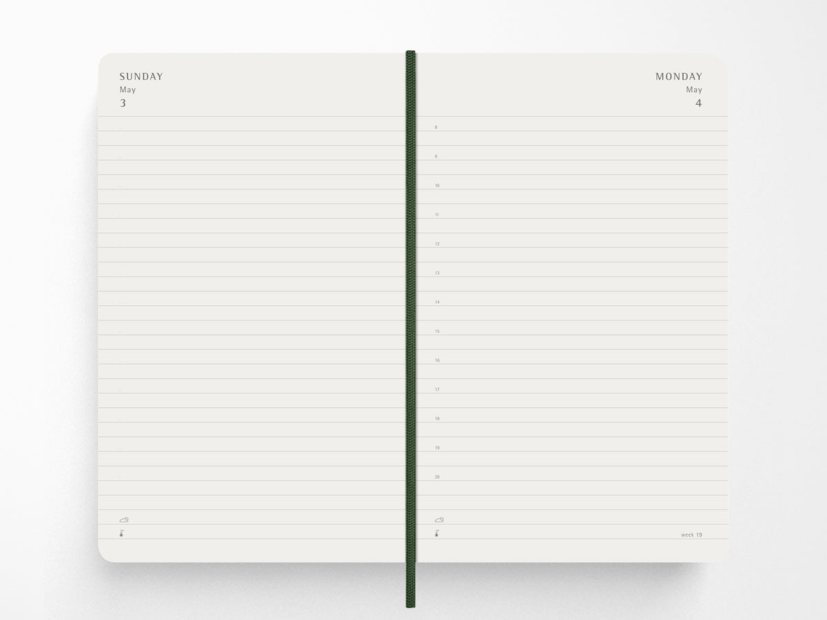 Moleskine 2027 Daily Planner - Myrtle Green Hardcover