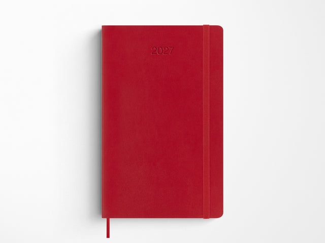 Moleskine 2027 Daily Planner - Scarlet Red Soft Cover