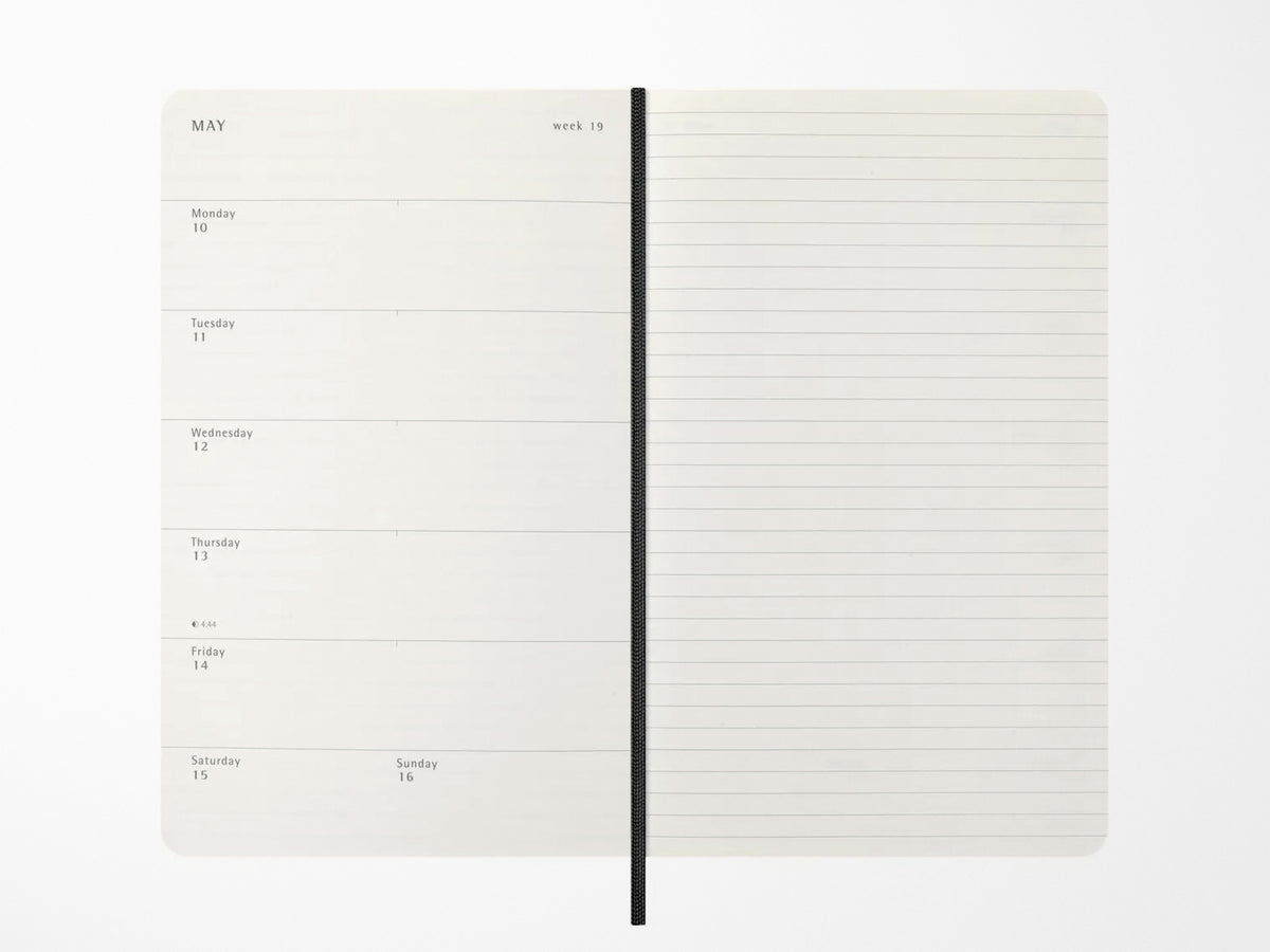 Moleskine 2027 Weekly Planner - Precious & Ethical Vegea - Black