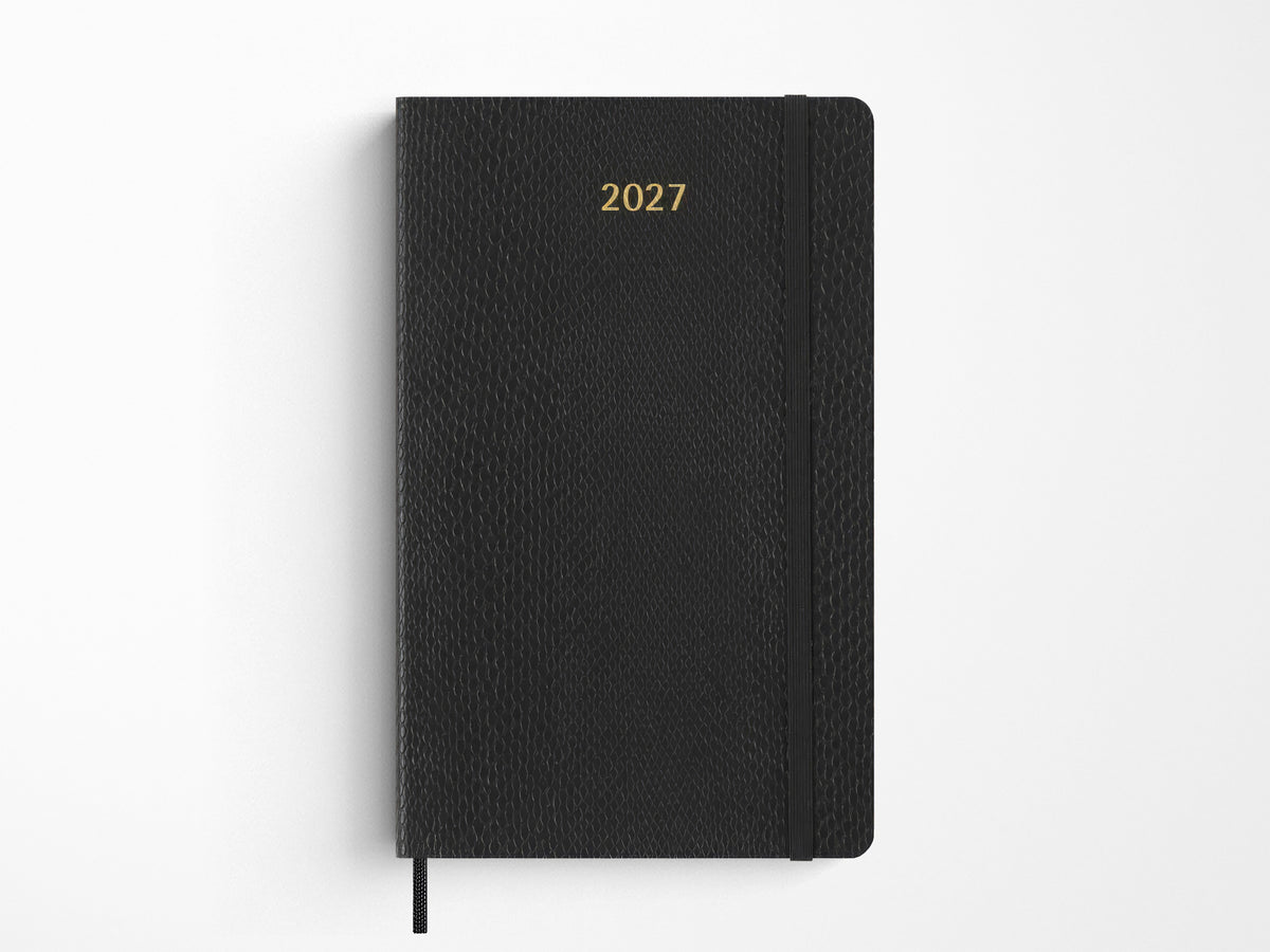 Moleskine 2027 Weekly Planner - Precious & Ethical Vegea - Black