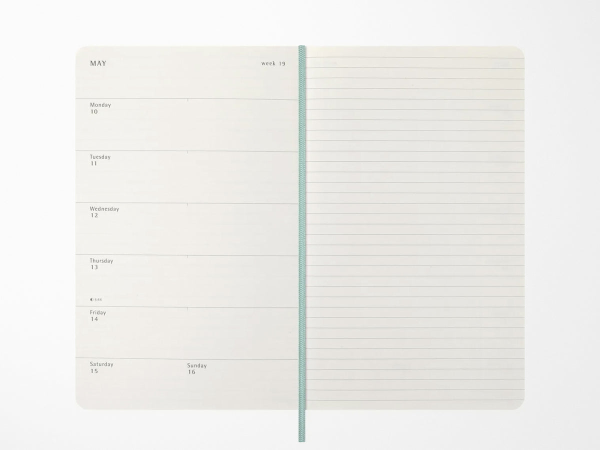 Moleskine 2027 Weekly Planner - Precious & Ethical Vegea - Sage Green