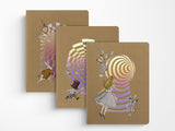 Moleskine Alice's Adventures in Wonderland Set of Three XL Ruled Cahier Notebooks