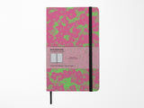 Moleskine Fluorescent Floral Limited Edition Notebook - Pink & Green