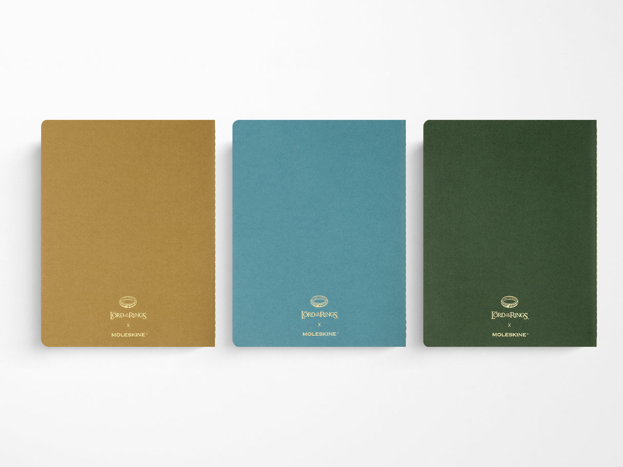 Moleskine Lord of the Rings Characters XL Cahier Set of 3 Ruled Notebooks
