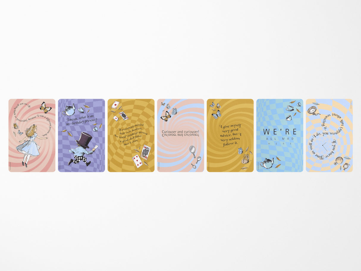Moleskine x Alice's Adventures in Wonderland Greeting Cards - Set of 7