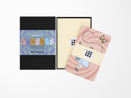 Moleskine x Alice's Adventures in Wonderland Greeting Cards - Set of 7