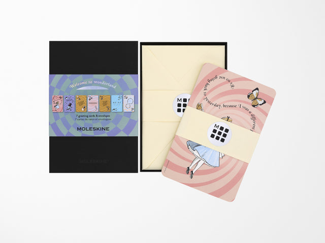 Moleskine x Alice's Adventures in Wonderland Greeting Cards - Set of 7