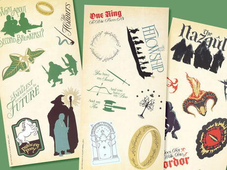 Moleskine x Lord of the Rings Stickers - 3 Sheet Set