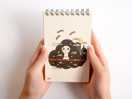 Moon and Stars Ring Memo Pad