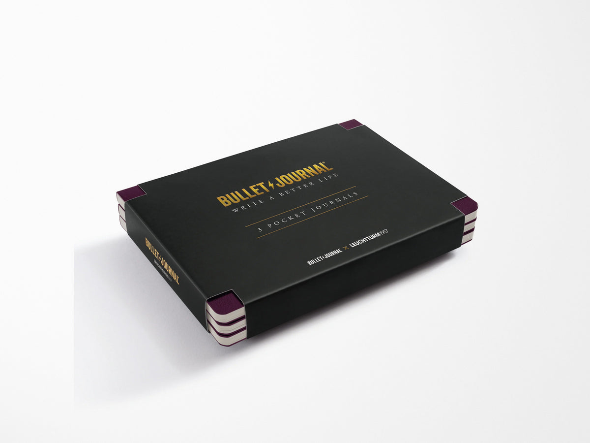 NEW! Leuchtturm 1917 Purple26 Bullet Journal - Pocket Set of 3