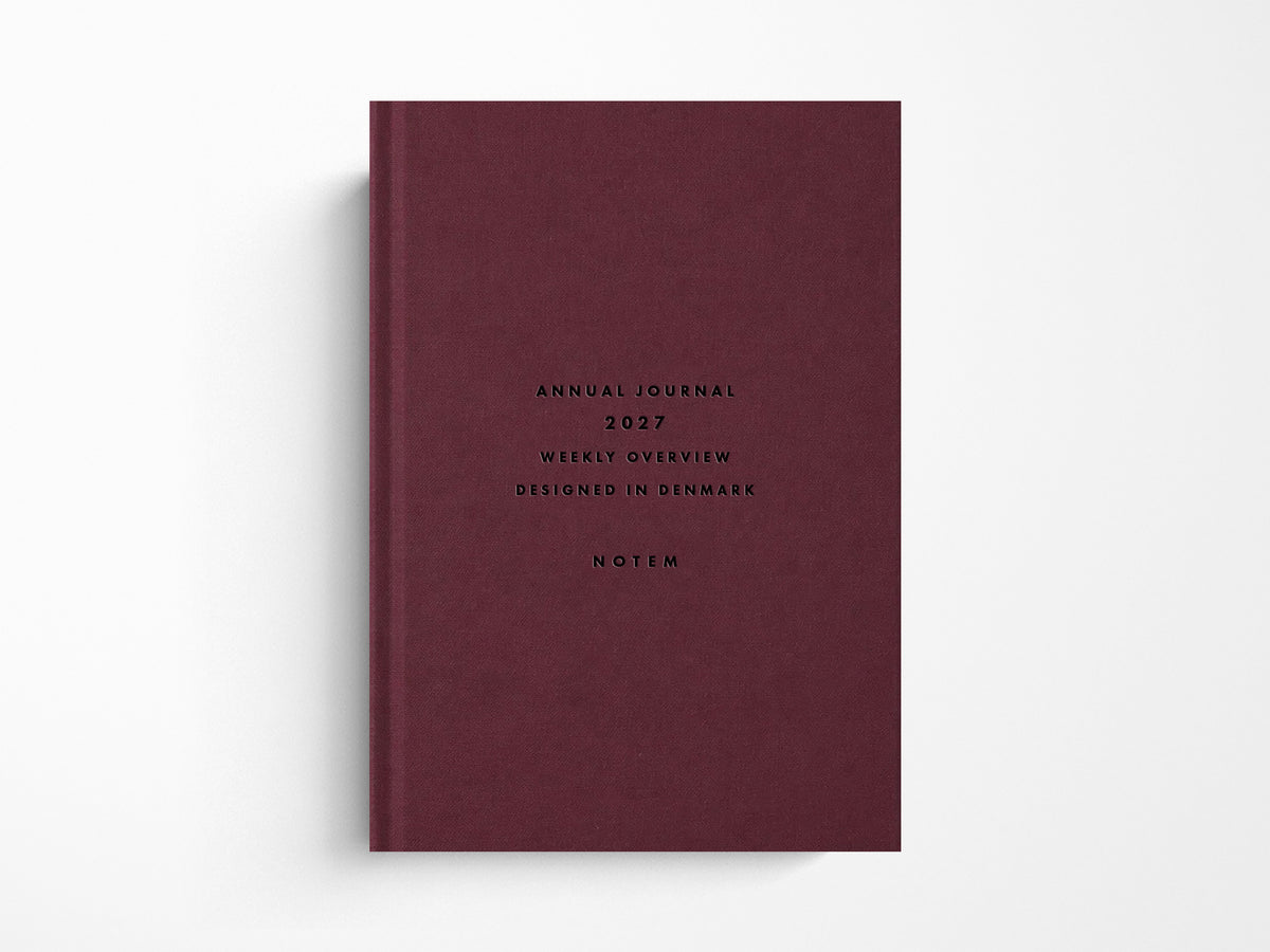 Notem ALVA ANNUAL Journal 2027 - Dark Red A5