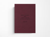 Notem ALVA ANNUAL Journal 2027 - Dark Red A5