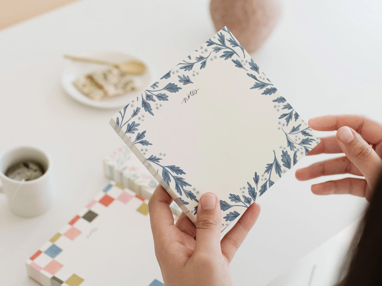 Notes Block Notepad - Floral