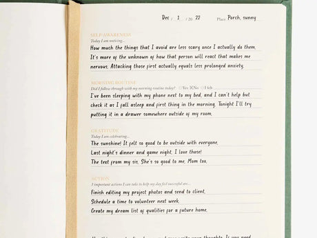 Notes To Mindfulness Journal - Daily Guided Reflection