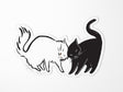 Nuzzling Cats Vinyl Sticker
