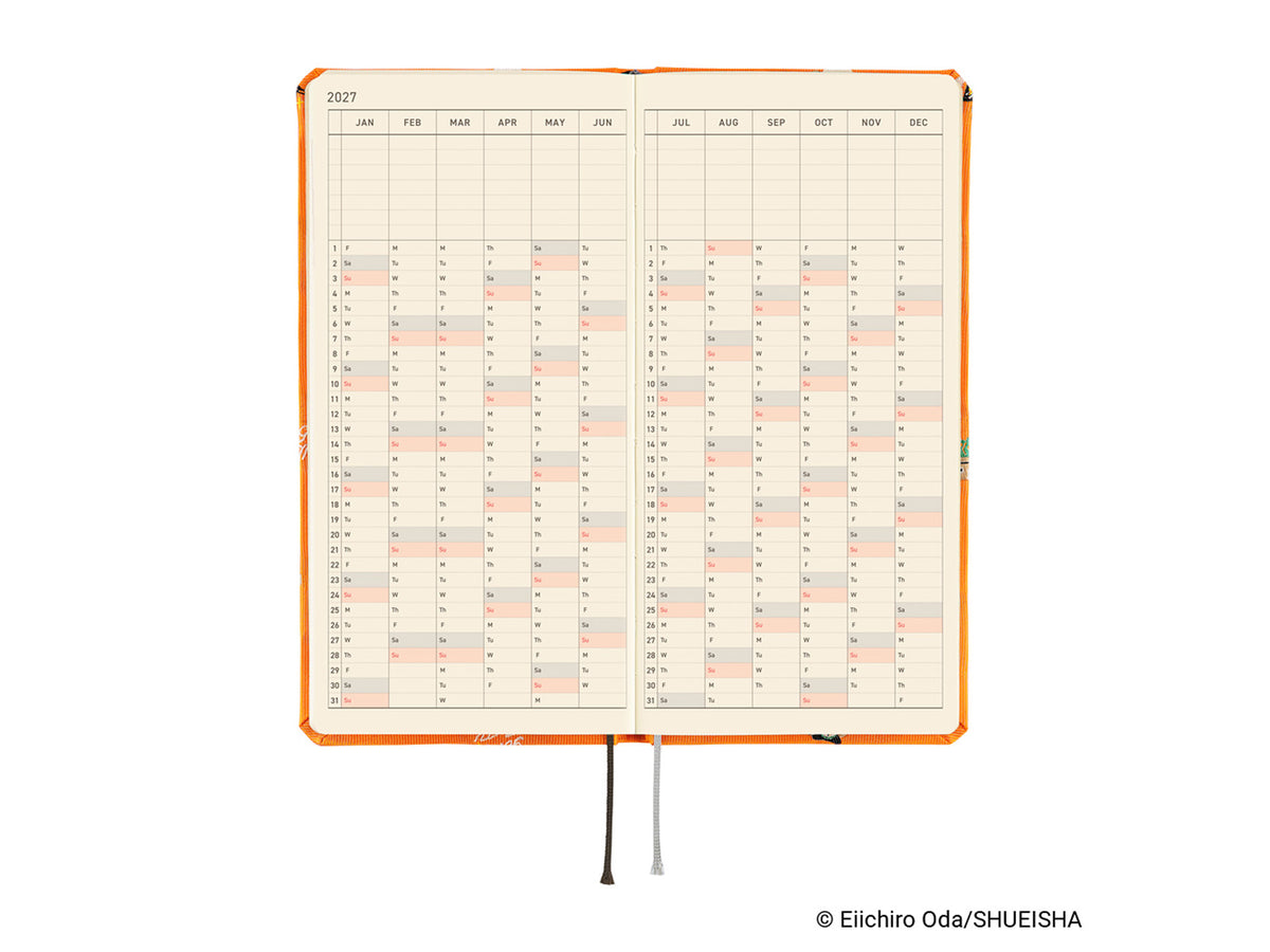 OCT Hobonichi Techo Weeks 2027 - ONE PIECE magazine: Very Very Merry!