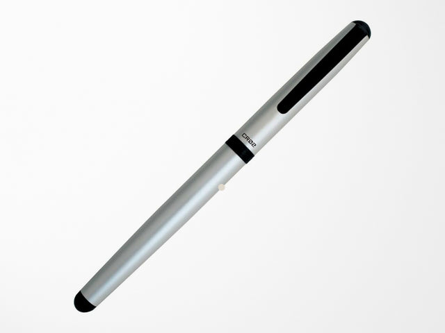 Ohto CR02 Ceramic Rollerball Pen - Matte SIlver