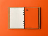 PLOTTER 6 Ring Leather Binder - A5 Size