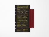 PLOTTER Limited Edition LISCIO Red Leather 6 Ring Leather Binder with Accessories - Bible