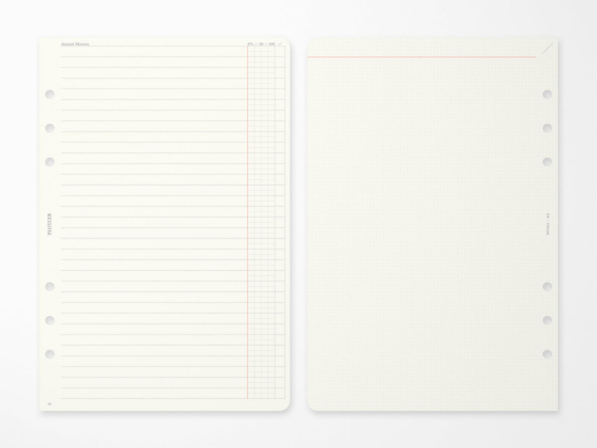 PLOTTER Refill Weekly Schedule Refill 2027 - A5 Size