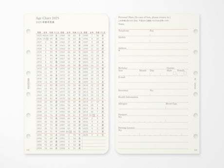 PLOTTER Refill Weekly Schedule Refill 2027 - Mini Size