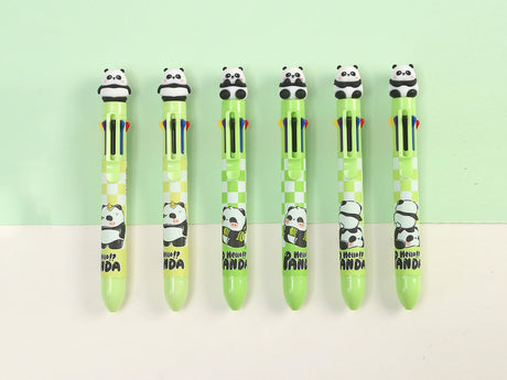 Panda 8-Color Retractable Ball Pen