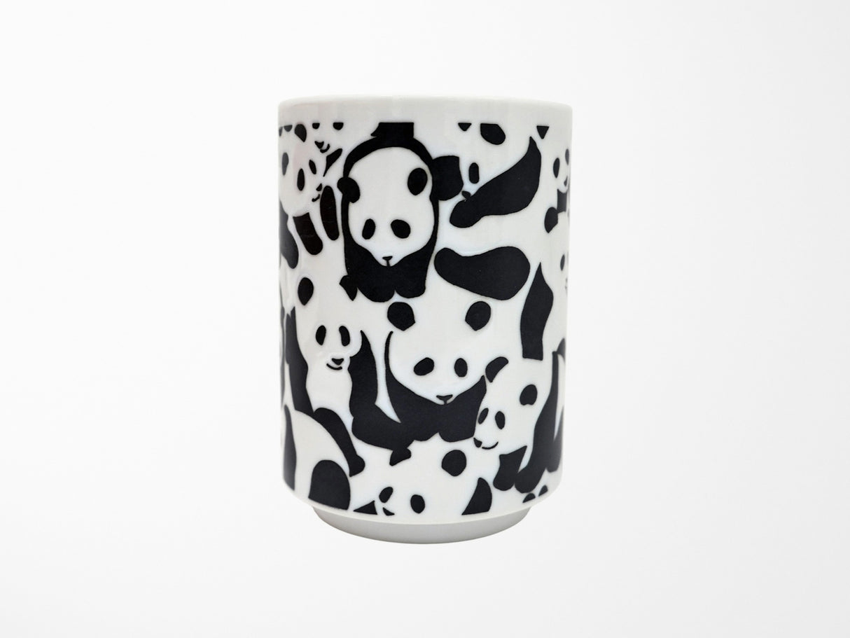 Panda Bears Design Yunomi Style Tea Cup
