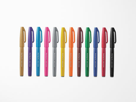 Pentel Sign Pen Brush - Set of 12