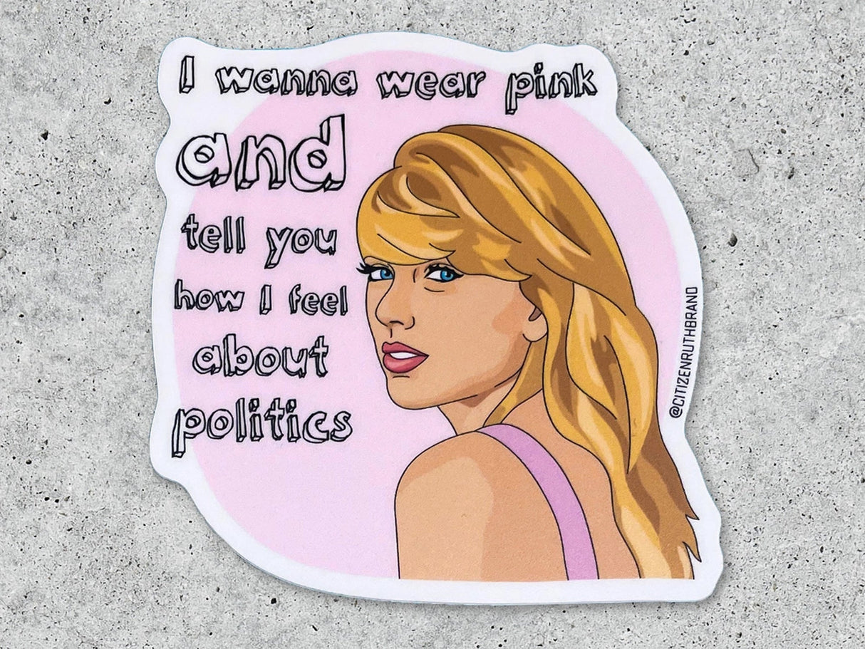 Pink Politics Vinyl Sticker