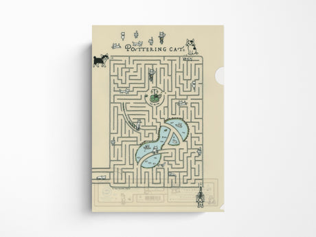 Pottering Cat Clear Folder - A4