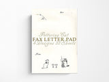 Pottering Cat Fax Letter Pad Writing Sheets
