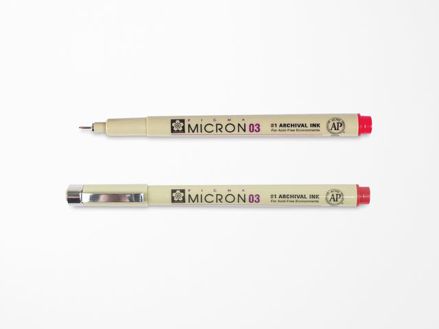 Red Pigma Micron Pen