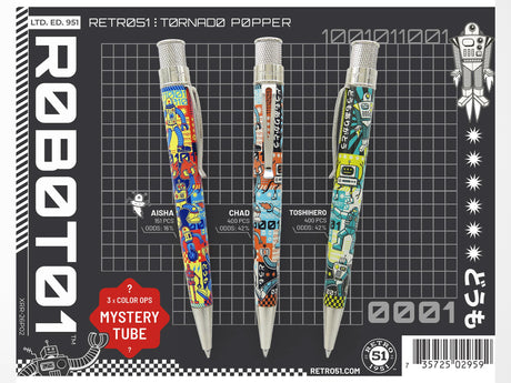 Retro 51 Rollerball Pen - Robot01 - Popper Edition