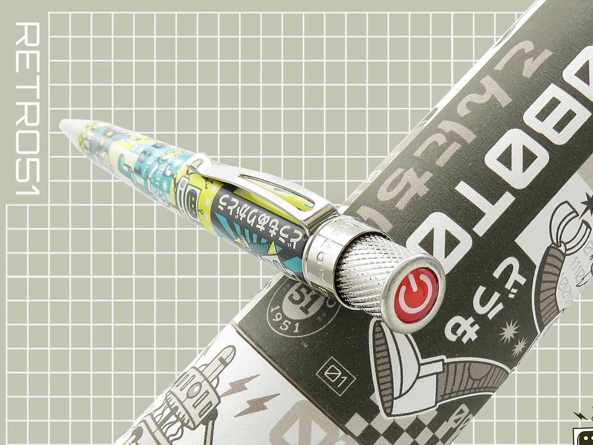 Retro 51 Rollerball Pen - Robot01 - Popper Edition