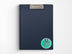 Retro Vinyl Clipboard Folder