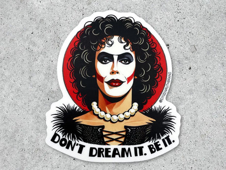 Rocky Horror Frank N Furter Vinyl Sticker