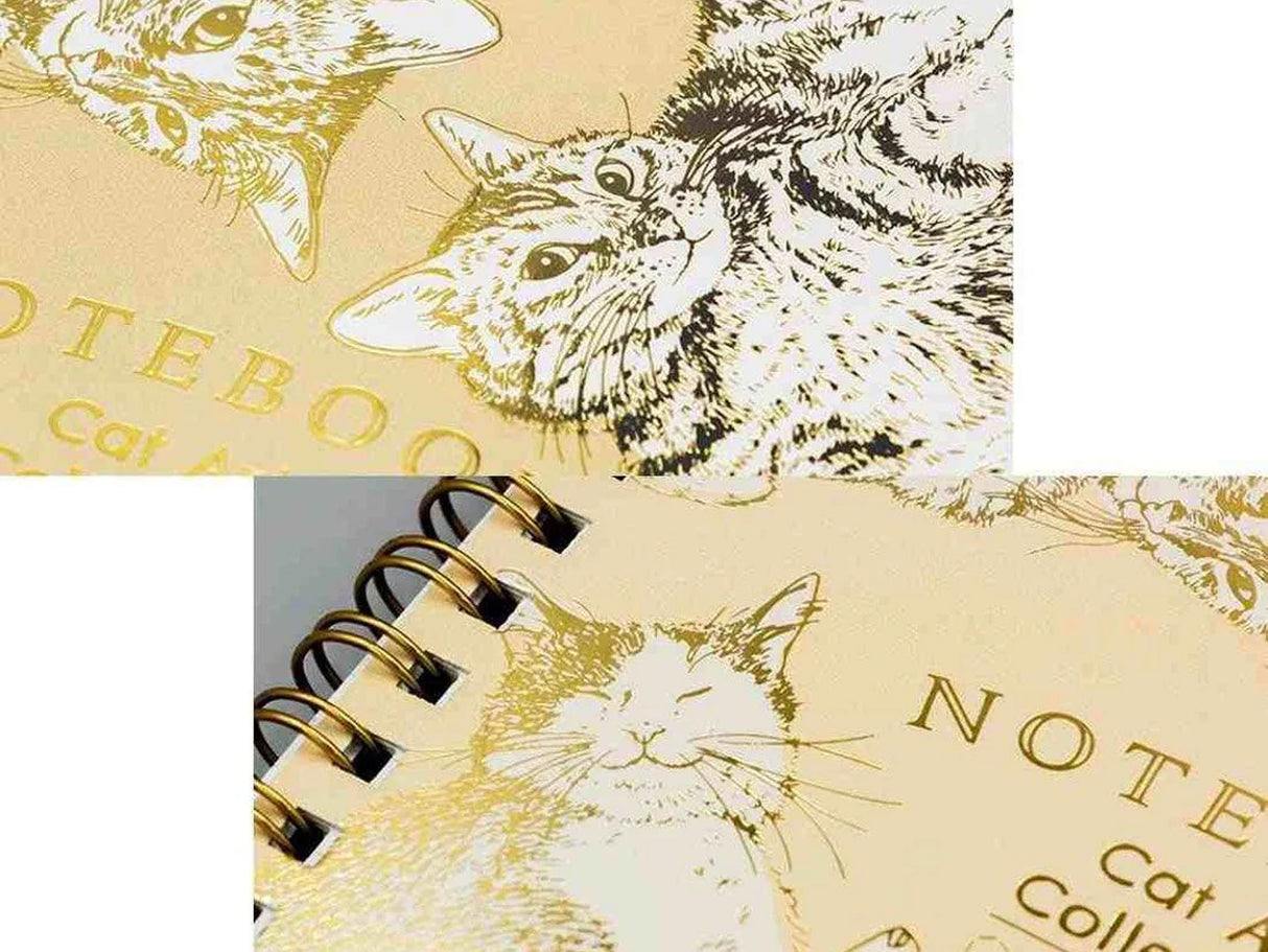 Rokkaku Cat Art Collection Ring Notebook - Circle