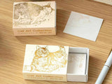 Rokkaku x 365Cat Art Matchbox with Foil Stamped Memo