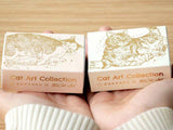 Rokkaku x 365Cat Art Matchbox with Foil Stamped Memo