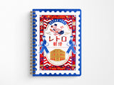 Rokkaku x ObiWan Ring Notebook - Retro Post