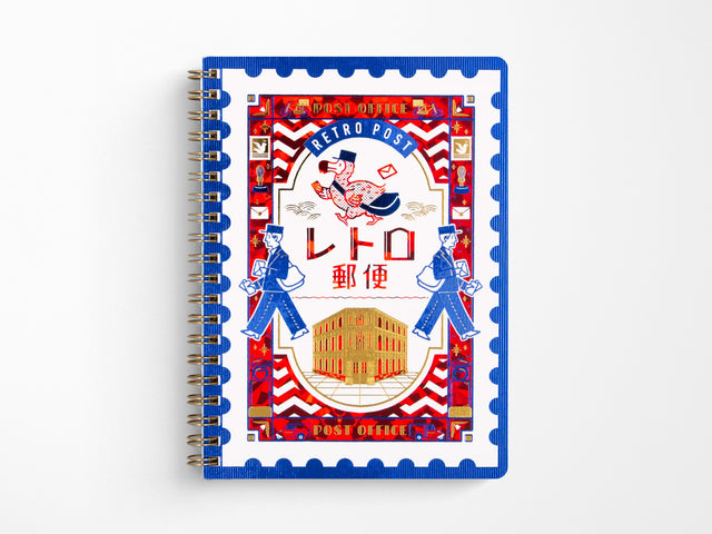 Rokkaku x ObiWan Ring Notebook - Retro Post
