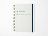 Rollbahn Spiral Notebook - Metallic Pearl White